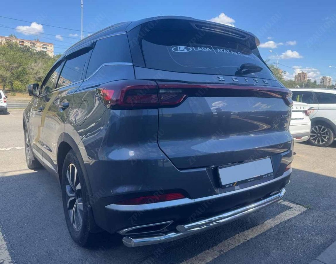 Защита заднего бампера двойная для автомобиля XCITE X-Cross 7 2024 арт. XCX-CR.7.24.16