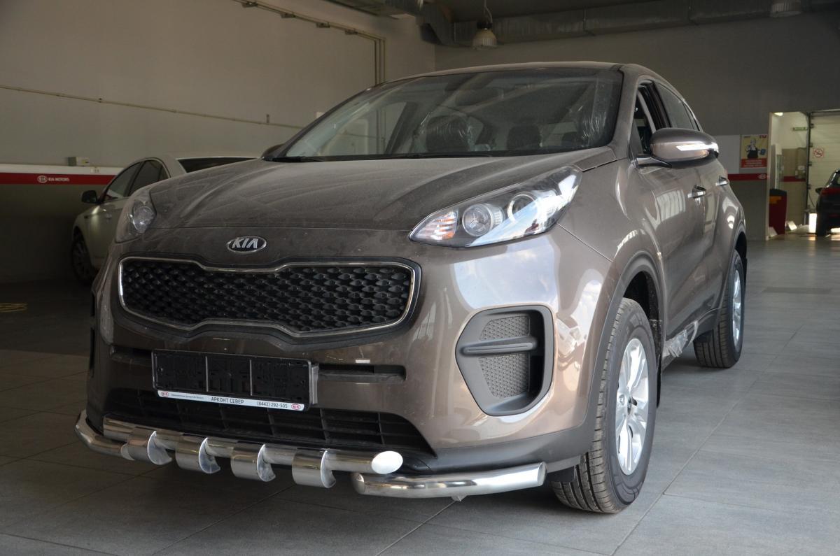 Защита переднего бампера G для автомобиля KIA Sportage 2015 арт. KSP.15.05