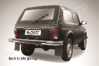 Уголки d57+d42 Lada Niva 21213 3-дверная (1993-2023) Black Edition, Slitkoff, арт. Niv011BE