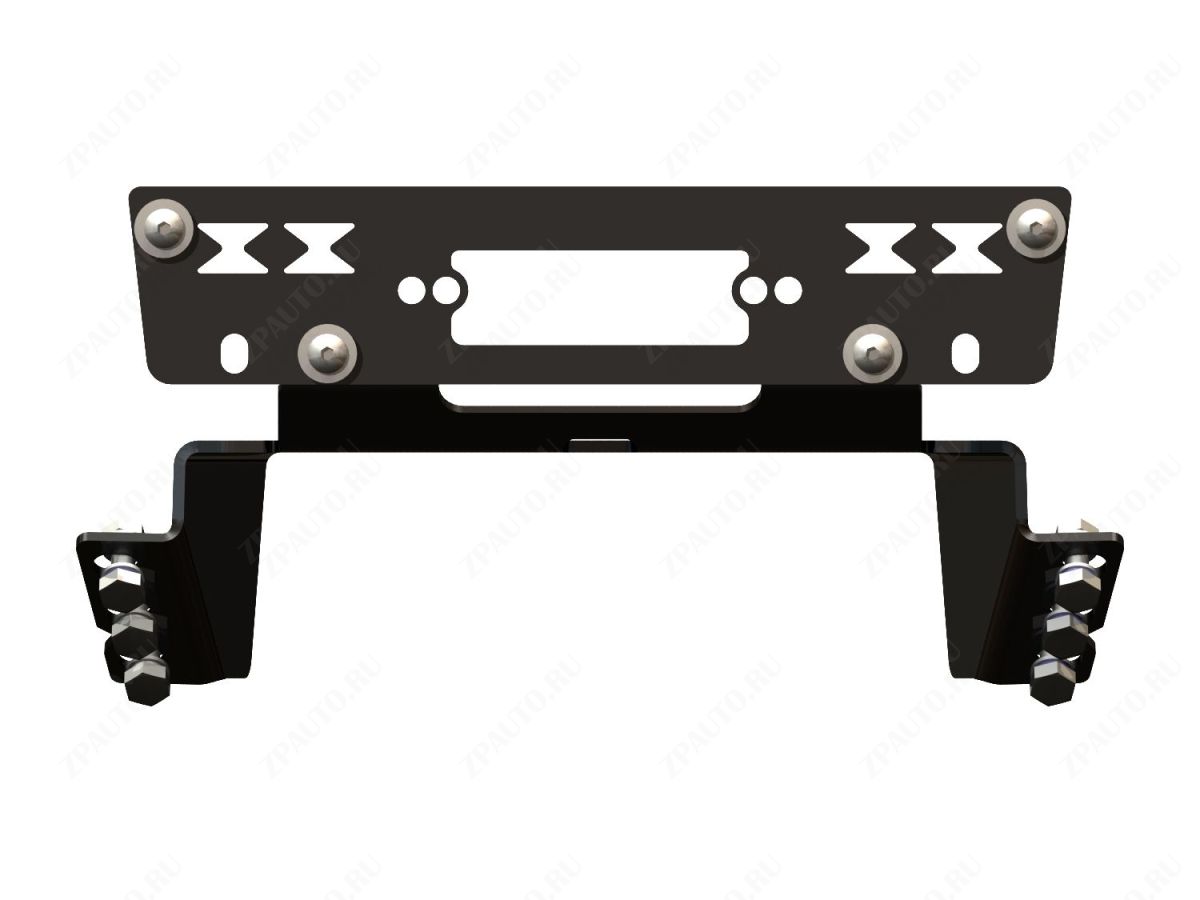 Площадка для крепления лебедки для POLARIS Ranger 570 (Mid Size) 2014-19, сталь 5 мм, STORM, арт. 2266