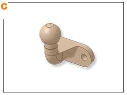 ТСУ на NISSAN Navara D40, 2005-2010,2010-2016/NISSAN NP 300 D23, 2016-, (с пластиковым бампером), тип шара: C, Aragon, арт. E4404CC