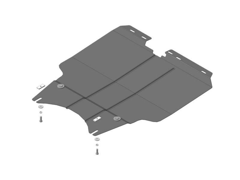 Защита двигателя, кпп стальная Motodor для Lifan X60 2012- (2 мм, сталь), 64703