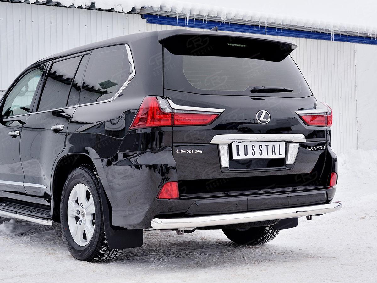 Защита заднего бампера d76 Lexus LX570/LX450d 2015, Slitkoff LLX4Z-002522