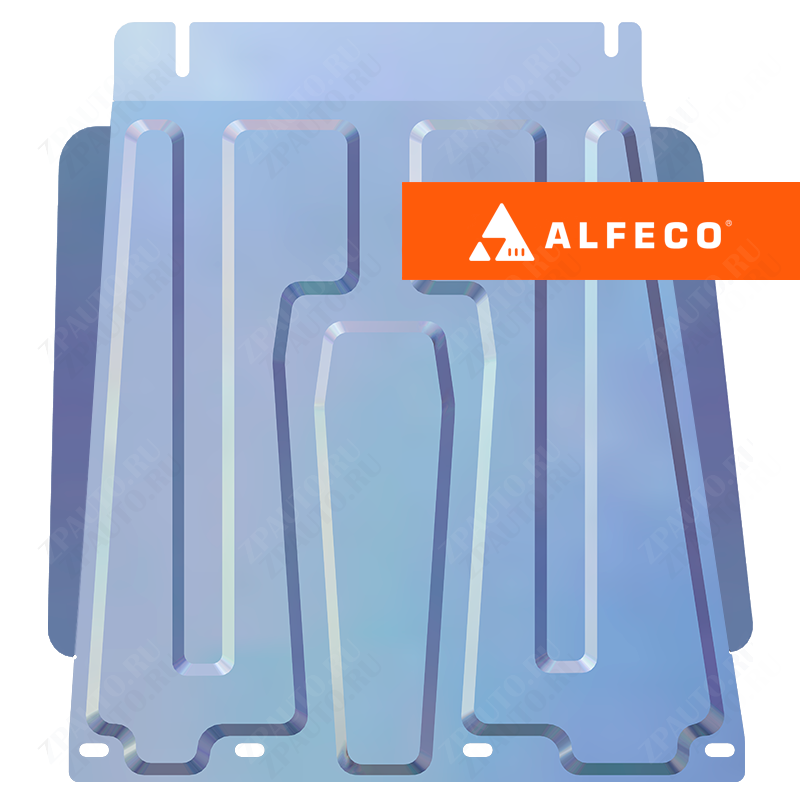 Защита  КПП Nissan Pathfinder (R51) 2004-2014 V-2,5; 4,0; 3,0D , ALFeco, алюминий 4мм, арт. ALF1506al-1