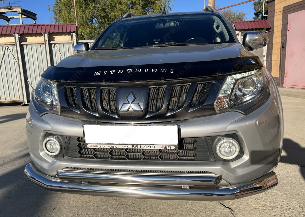 Защита переднего бампера для автомобиля Mitsubishi L200  2015 арт. MSL200.15.04