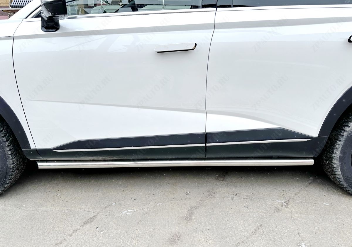 Защита  штатного порога  для автомобиля Haval HAVAL F7 2024 арт. GWF7.24.32