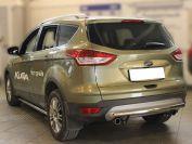 Защита заднего бампера радиусная d-60 для Ford Kuga 2013, Технотек FK2013_4