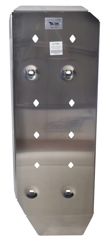 24.17ABC ЗАЩИТА ТОПЛИВНОГО БАКА TOYOTA HILUX V-2,5TD; 3,0TD, КПП-ВСЕ (2012-08.2015) (АЛЮМИНИЙ 4 ММ)