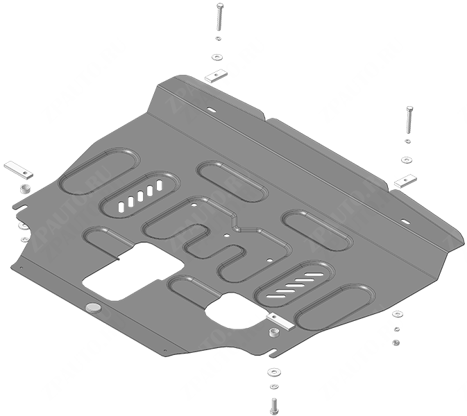 Защита стальная Мотодор (Двигатель, Коробка переключения передач), 2 мм,  WEY 07  2024- арт. 73124