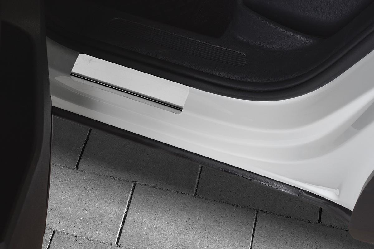 VOLKSWAGEN TIGUAN (not OFF ROAD) 2017-2020 Накладки на пороги RUSSTAL (нерж., зеркало) VWTIG17-01