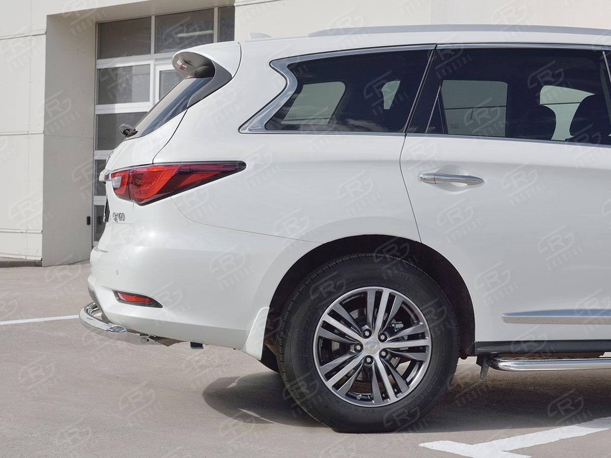 Защита заднего бампера d57 для Infiniti QX60 2016, Slitkoff IQXZ-002686