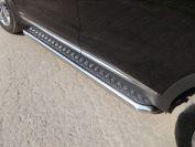 Пороги с площадкой 60,3 мм для Sorento Prime III 2015 (Киа Соренто Прайм 3 2015-), ТСС KIASOR15-10, TCC Тюнинг