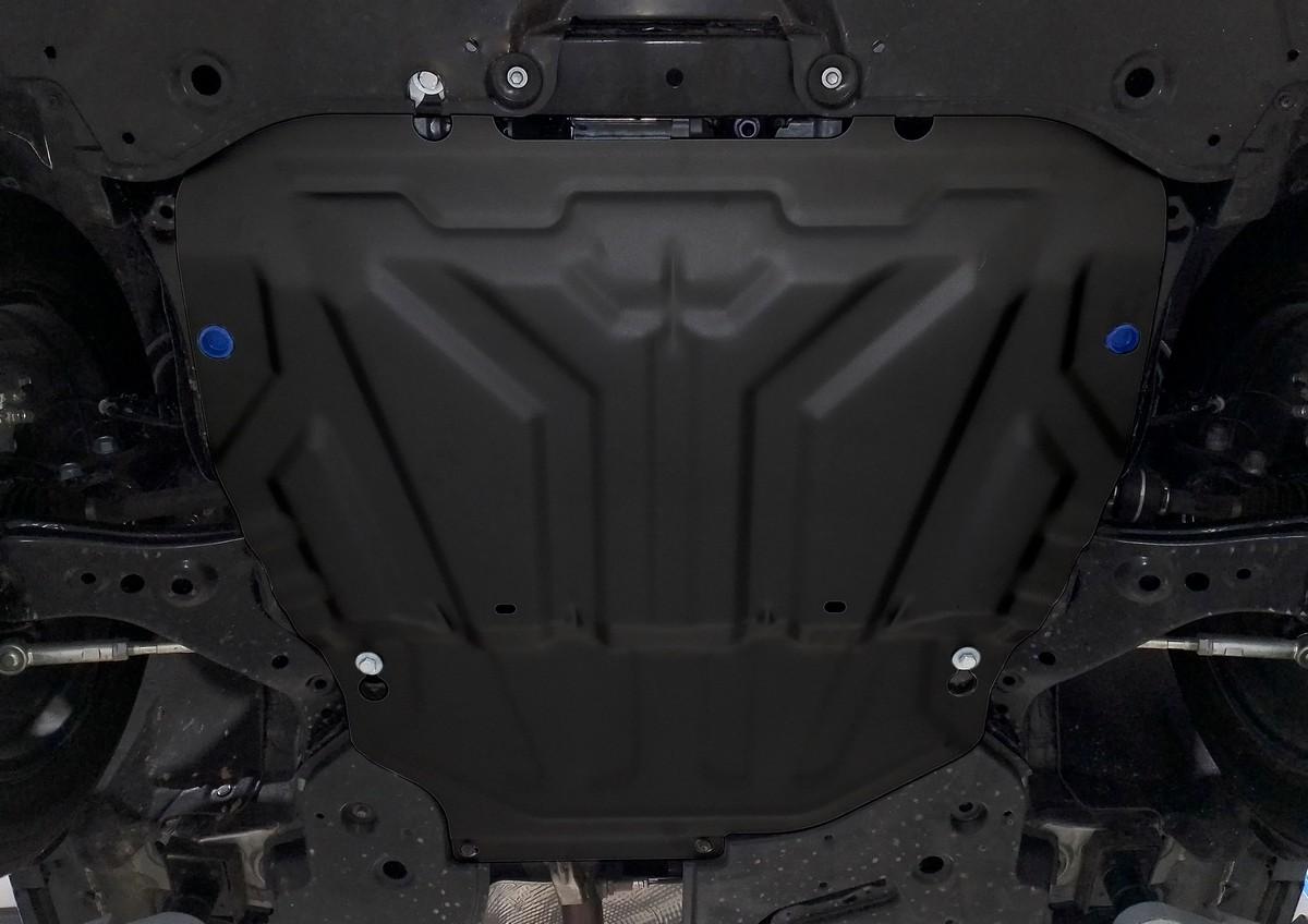 Защита картера и КПП Rival для Toyota RAV4 XA50 2019-н.в., сталь 1.5 мм, с крепежом, штампованная, 111.9534.1