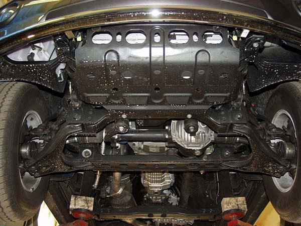 Защита картера для KIA Sorento  2002 - 2006, V-2,4; 2,5; 3,5, Sheriff, сталь 2,5 мм, арт. 11.0504