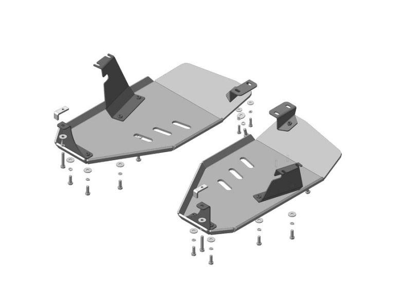 Защита бензобака алюминиевая Motodor для Land Rover Discovery Sport 2015- (8 мм, алюминий), 383222