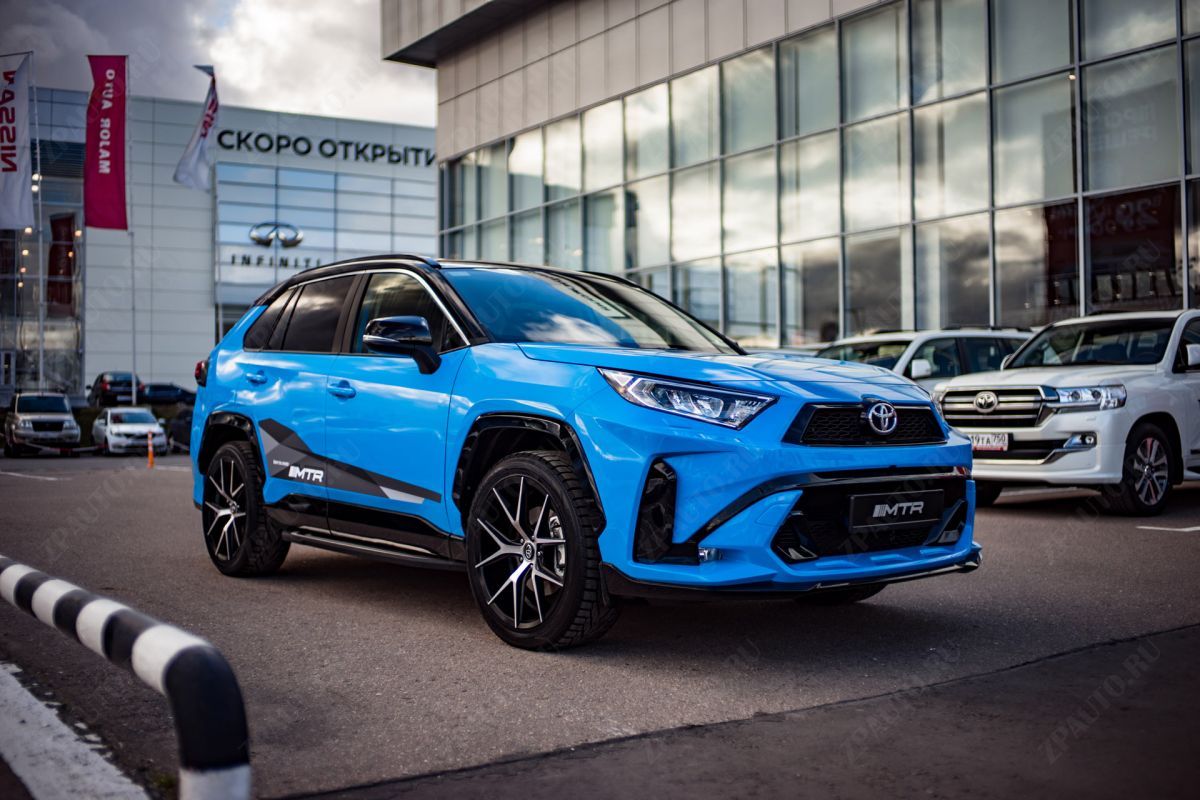 Комплект бамперов в сборе с насадками для Toyota RAV4 2018-2025, MTR, арт. MTR-XA50-190451