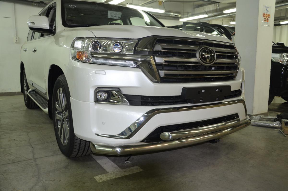 Защита переднего бампера двойная для автомобиля TOYOTA Land Cruiser 200 Executive  2016. TLCE200.16.03, Россия