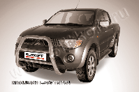 Кенгурятник d76 высокий Mitsubishi L-200 Triton (2006-2015) , Slitkoff, арт. ML002