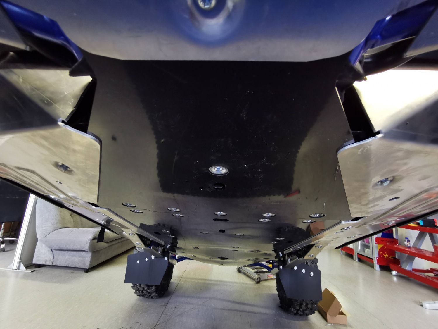 Защита днища HDPE для POLARIS RZR PRO XP 2019 -, ПНД 10 мм, STORM, арт. 4889