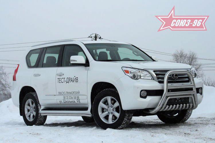 Кенгурятник, решетка передняя мини низкая с защитой d60 для Lexus GX460 2014-, Lexus GX46.57.1939