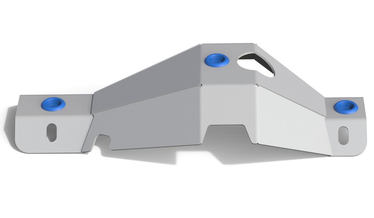 Защита дифференциала заднего моста Rival для Suzuki Jimny IV 4WD 2019-н.в., алюминий 6 мм, с крепежом, 2333.5523.1.6