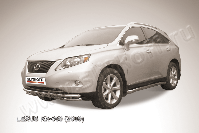 Защита переднего бампера d57+d57 двойная с защитой картера Lexus RX-350 (2008-2012) , Slitkoff, арт. LRX35009