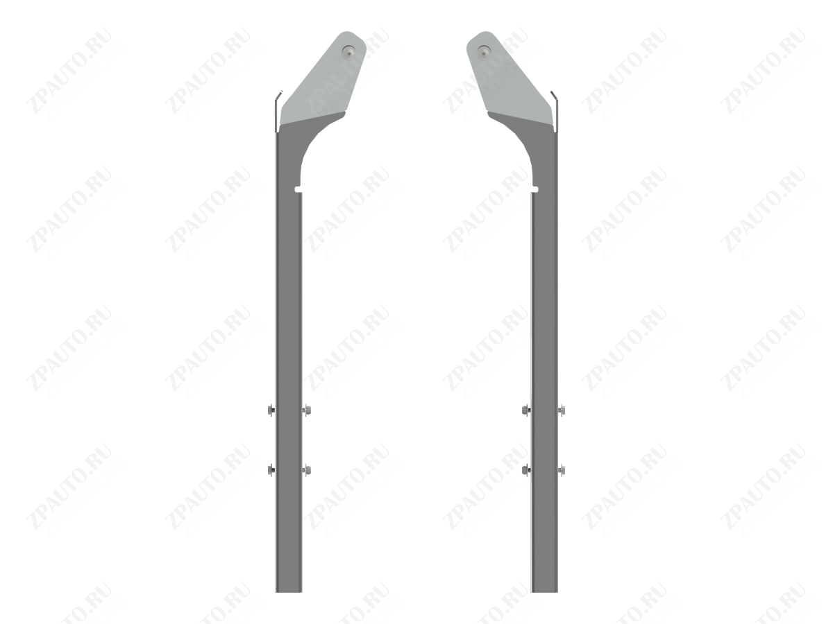 Защита задних рычагов для POLARIS RZR XP Turbo 2016-18, алюминий 4 мм, STORM, арт. 3122