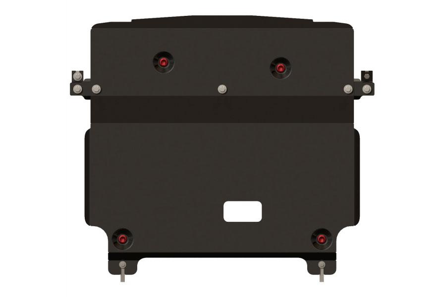 Стальная защита картера и КПП на KIA Sorento, сталь 2,5 мм, Sheriff (Шериф) 11.2308