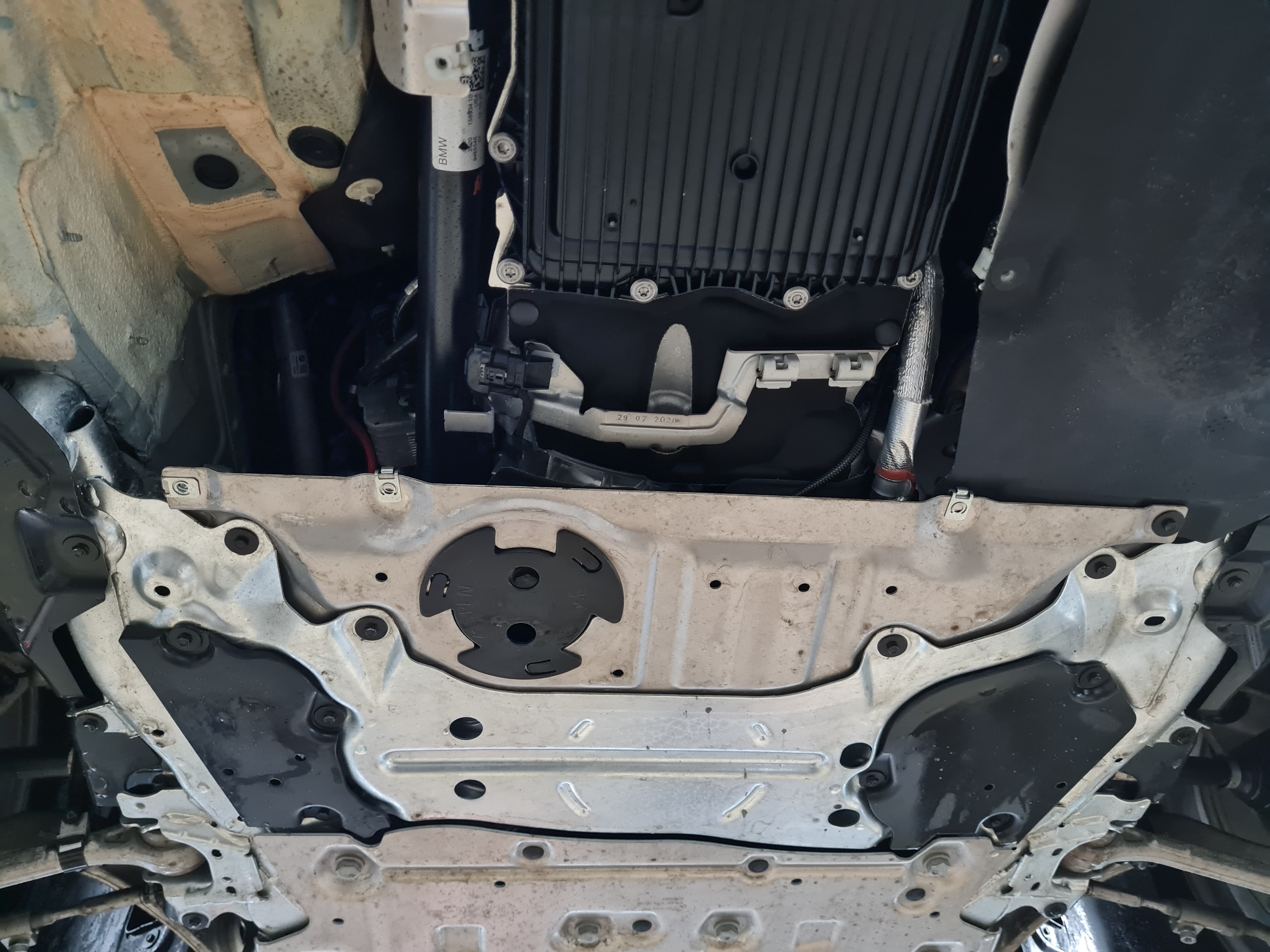 34.18ABC ЗАЩИТА АКПП BMW 3ER, G20, V - 2.0D , 4WD (2019-) (Алюминий 4 мм)