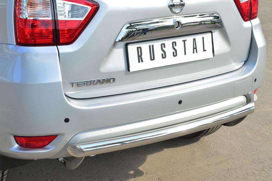 Защита заднего бампера d57 для Nissan Terrano 2014, Slitkoff NTRZ-001799