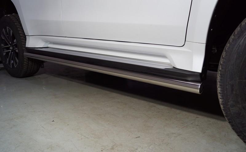 Защита порогов 60,3 мм (Mitsubishi Pajero Sport 2016) для автомобиля Mitsubishi Pajero Sport 2021- TCC Тюнинг арт. MITPASPOR21-19