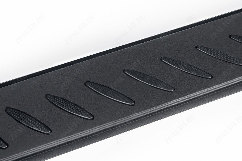 Пороги алюминиевые "Prestige Black" 1700 черные Hyundai ix-35 (2010-2015) , Slitkoff, арт. AL-Hix35007