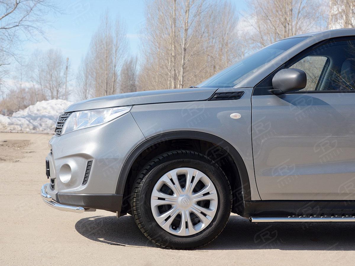 Защита переднего бампера d42/42 Suzuki Vitara 2015, Slitkoff SVZ-002577