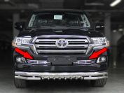Решетка в бампер d-16 для автомобиля Toyota Land Cruiser 200 EXECUTIVE LOUNGE 2020-наст.вр. арт. LCN20_1.4EXL , 
Технотек