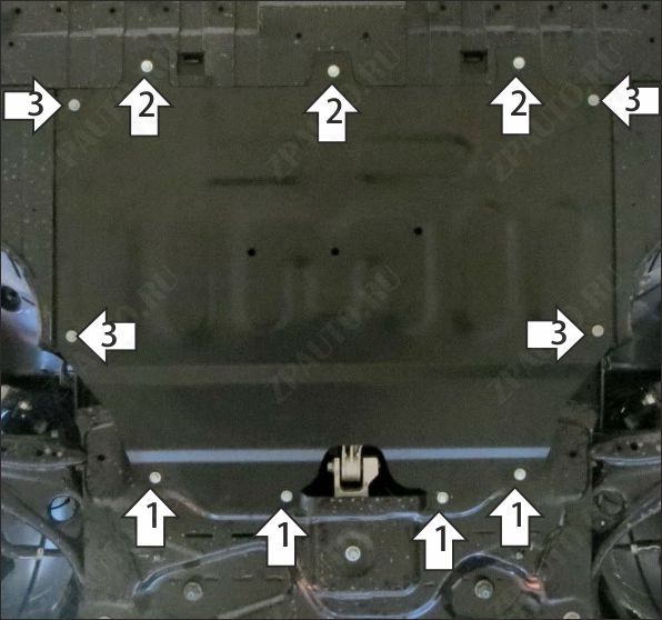 Защита АвтоСтандарт (Двигатель, Коробка переключения передач), 1,5 мм,  для Dongfeng Shine Max  2022- арт. 58602
