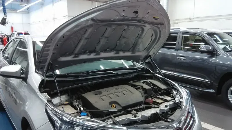 Упоры капота Toyota Corolla 2013-E15 (Тойота Королла 2013), Атлант UP 2896