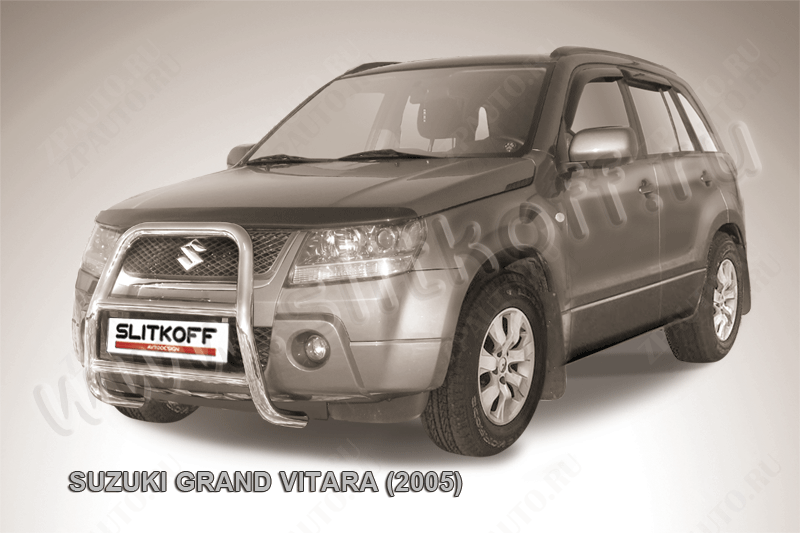 Кенгурятник d57 высокий Suzuki Grand Vitara (2005-2008) , Slitkoff, арт. SGV05004