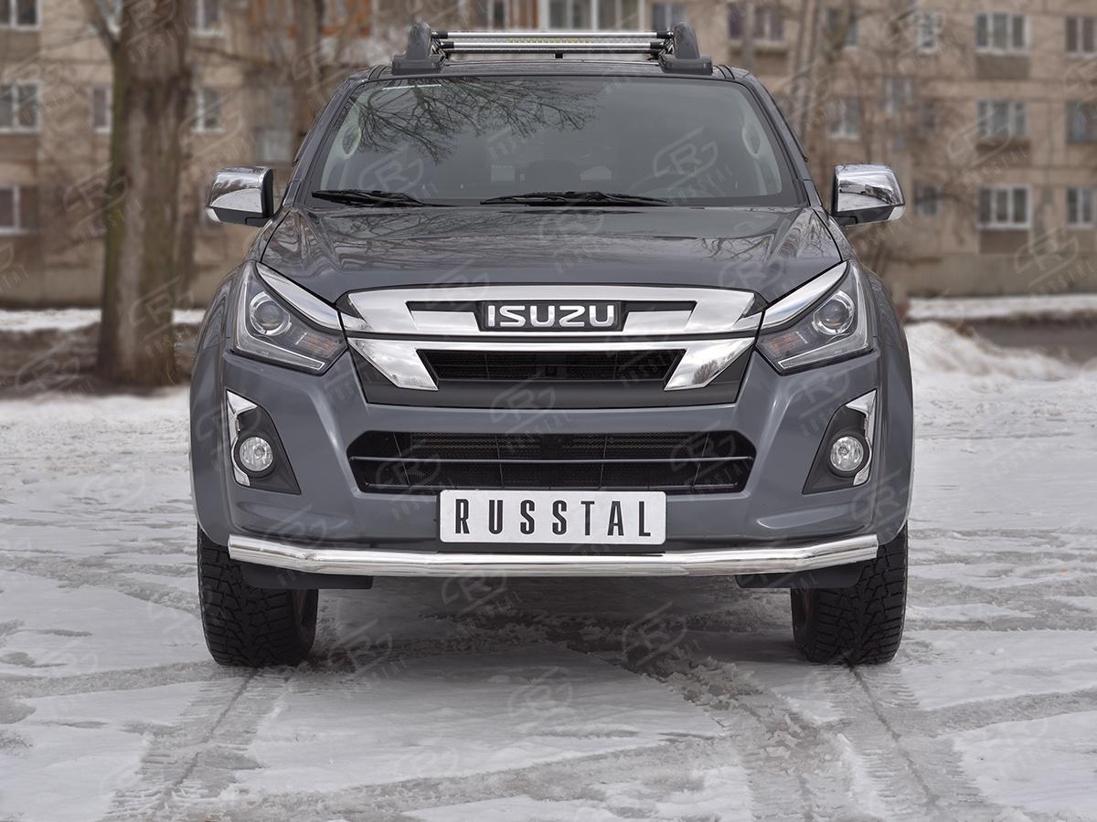 ISUZU D-MAX 2019- Защита переднего бампера d63 секции IDMZ-003395, РусСталь