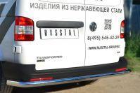 Защита заднего бампера d63 для Volkswagen Transporter T5 2010, Руссталь VTKZ-001401