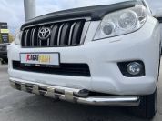 Защита переднего бампера двойная с перемычками для автомобиля TOYOTA Land Cruiser Prado 150    2010 арт. TLCP150.10.75