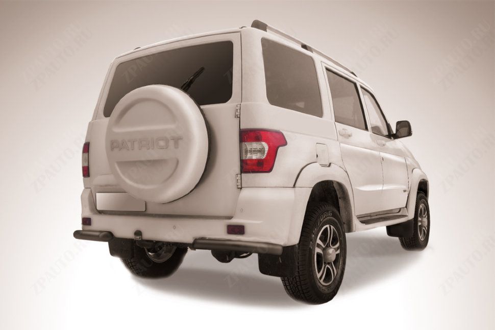 Уголки d76 черные Uaz Patriot (2014-2023) , Slitkoff, арт. UP14-007B