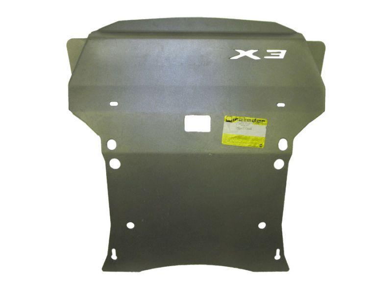 Защита двигателя, кпп, радиатора, рк алюминиевая Motodor для BMW X3 F25 2010-2014 (5 мм, алюминий), 30203