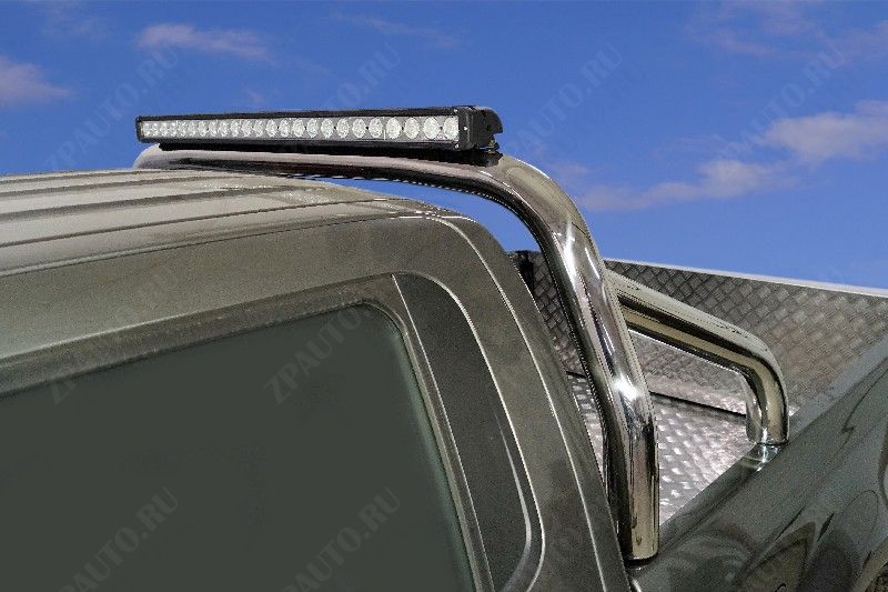 Защита кузова 76,1 мм со светодиодной фарой Changan Hunter Plus 2.0 4WD 2023 арт. CHANHUNPL23-11