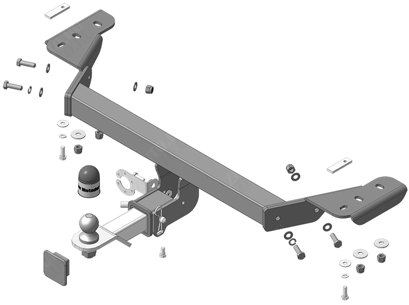 Фаркоп Haval F7 2024-, тип шара E, MOTODOR, арт. 93120-E