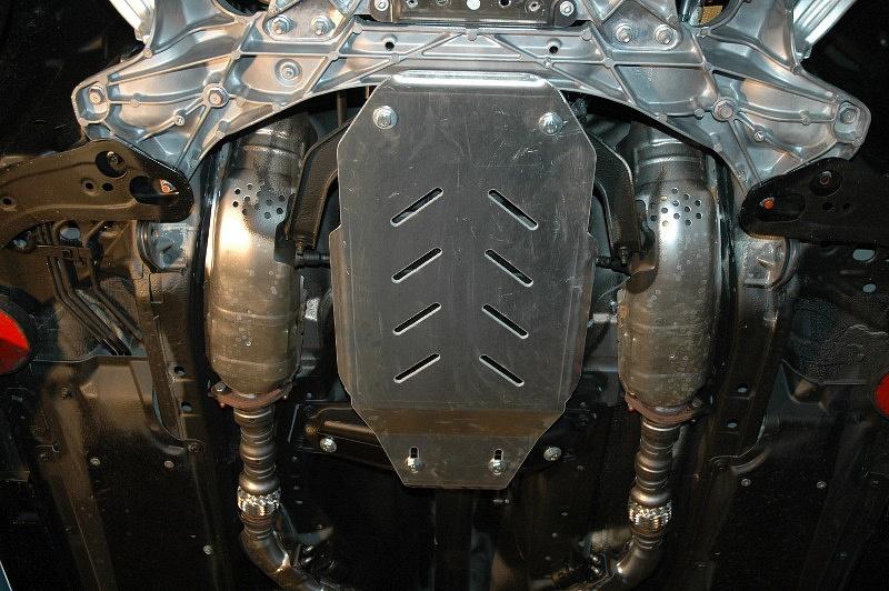 Стальная защита АКПП на Infiniti Q 70 (M 25), сталь 2,5 мм, Sheriff (Шериф) 15.1920