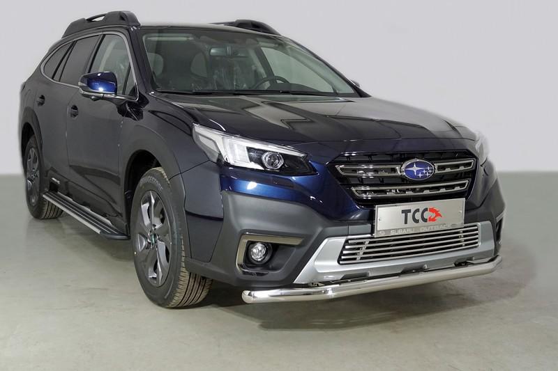 Защита передняя нижняя 60,3 мм для автомобиля Subaru Outback 2021- арт. SUBOUT21-13