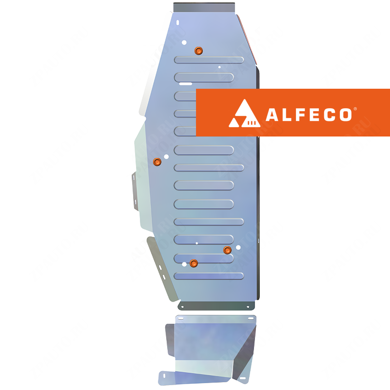 Защита  топлвиного бака 2 части Geely Atlas Pro 2021- V-1,5T , ALFeco, алюминий 4мм, арт. ALF0823al