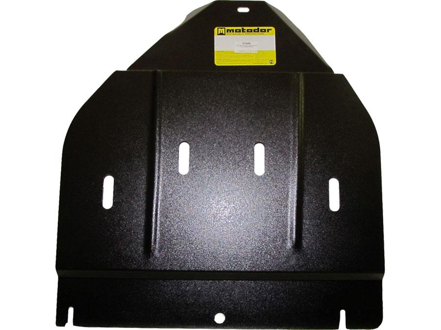 Защита двигателя, кпп, рк стальная Motodor для Nissan Pathfinder R51 2005-2010 (2 мм, сталь), 01449