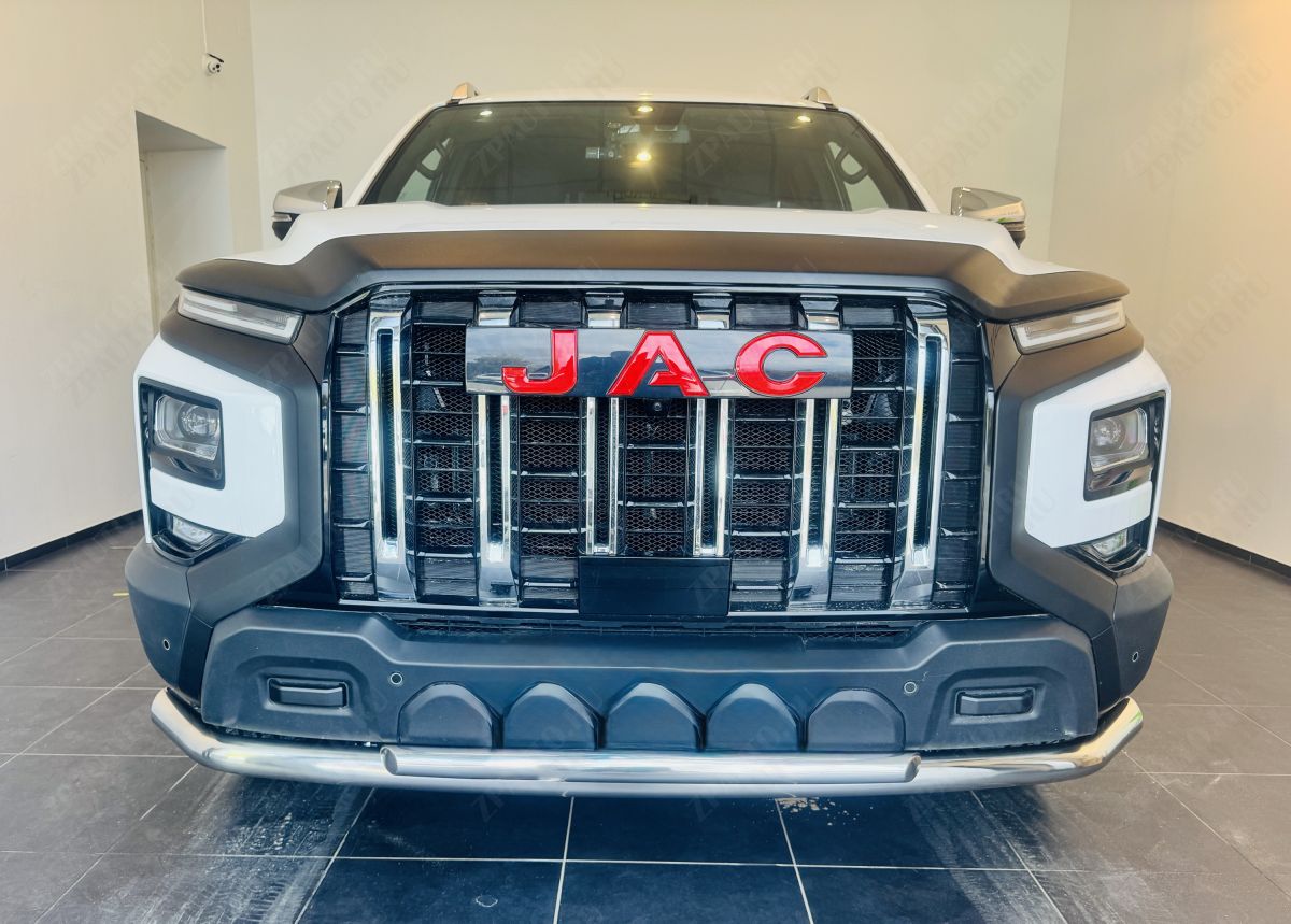 Защита переднего бампера двойная для автомобиля JAC  T9 2021 арт. JAC.T9.21.03