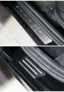 Накладки на пороги (лист шлифованный надпись Elantra) для автомобиля Hyundai Elantra 2020- TCC Тюнинг арт. HYUNELA21-08